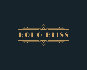 Luxury Art Deco Boutique logo design