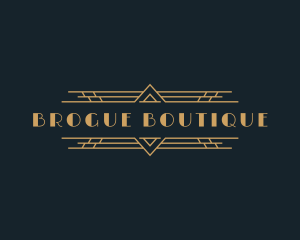 Luxury Art Deco Boutique logo design