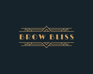 Luxury Art Deco Boutique logo design