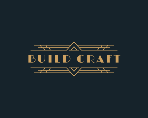 Luxury Art Deco Boutique logo design