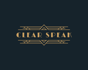 Luxury Art Deco Boutique logo design