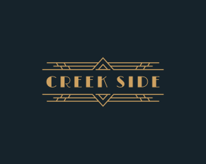 Luxury Art Deco Boutique logo design