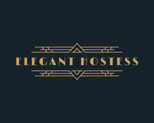 Luxury Art Deco Boutique logo design