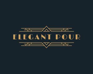 Luxury Art Deco Boutique logo design