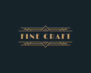 Luxury Art Deco Boutique logo design