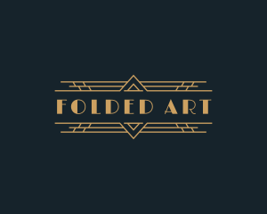 Luxury Art Deco Boutique logo design