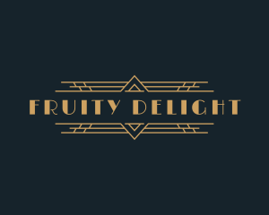 Luxury Art Deco Boutique logo design