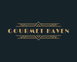 Luxury Art Deco Boutique logo design