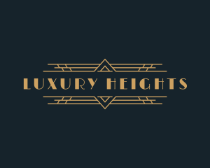 Luxury Art Deco Boutique logo design