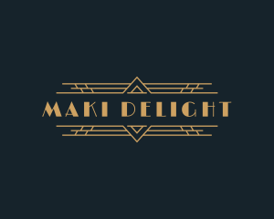 Luxury Art Deco Boutique logo design