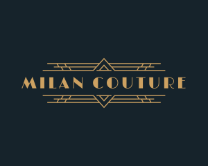 Luxury Art Deco Boutique logo design