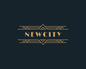 Luxury Art Deco Boutique logo design