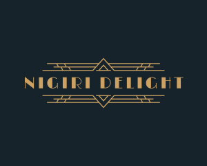 Luxury Art Deco Boutique logo design