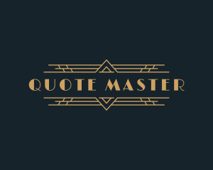 Luxury Art Deco Boutique logo design