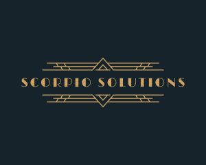 Luxury Art Deco Boutique logo design