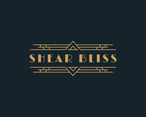 Luxury Art Deco Boutique logo design