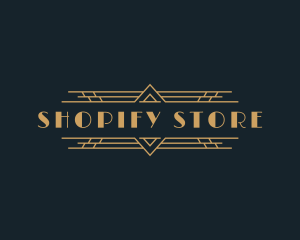 Luxury Art Deco Boutique logo design