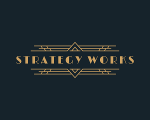 Luxury Art Deco Boutique logo design