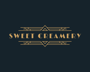 Luxury Art Deco Boutique logo design