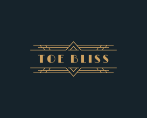 Luxury Art Deco Boutique logo design