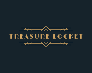 Luxury Art Deco Boutique logo design