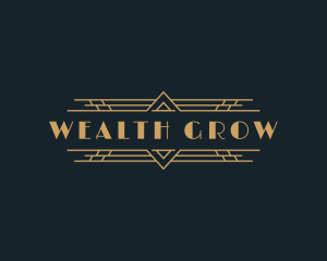 Luxury Art Deco Boutique logo design