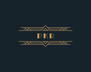 Luxury Art Deco Boutique logo design