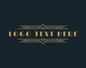 Luxury Art Deco Boutique Logo