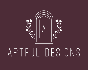 Floral Arch Window logo design