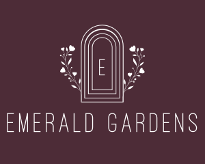 Floral Arch Window logo design