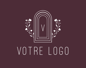 Luxurious - Floral Arch Window logo design