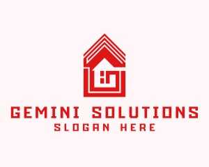 Real Estate Housing Letter G logo design