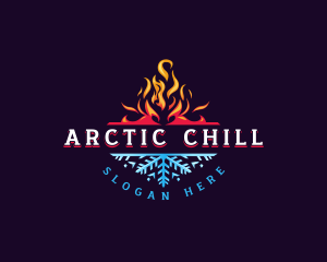 Ice - Fire Ice Thermal logo design