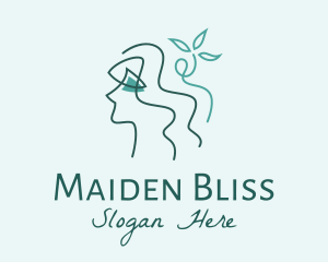 Maiden - Natural Beauty Botanicals logo design