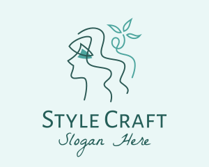 Hairstyling - Natural Beauty Botanicals logo design