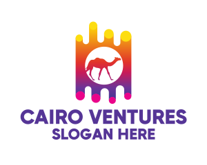 Cairo - Desert Camel Ride logo design