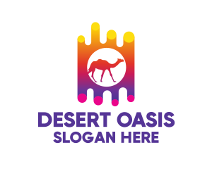 Camel - Desert Camel Ride logo design