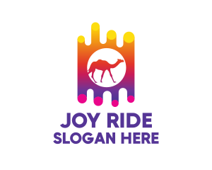 Ride - Desert Camel Ride logo design