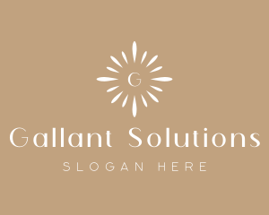 Floral Sun Decor logo design