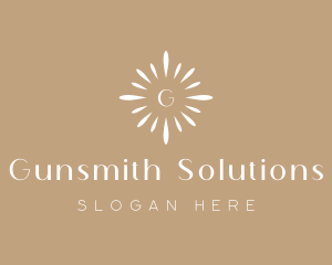 Floral Sun Decor logo design