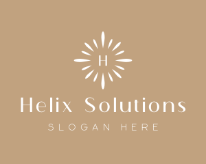 Floral Sun Decor logo design