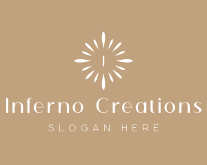 Floral Sun Decor logo design