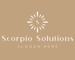 Floral Sun Decor logo design