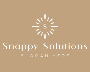 Floral Sun Decor logo design