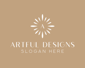 Floral Sun Decor logo design