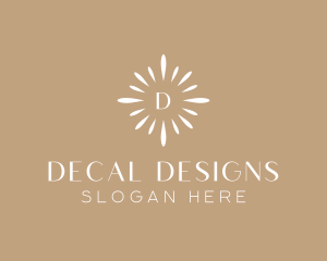 Floral Sun Decor logo design