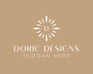 Floral Sun Decor logo design