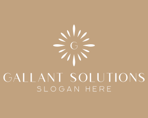 Floral Sun Decor logo design