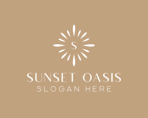 Floral Sun Decor logo design