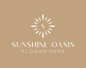 Floral Sun Decor logo design